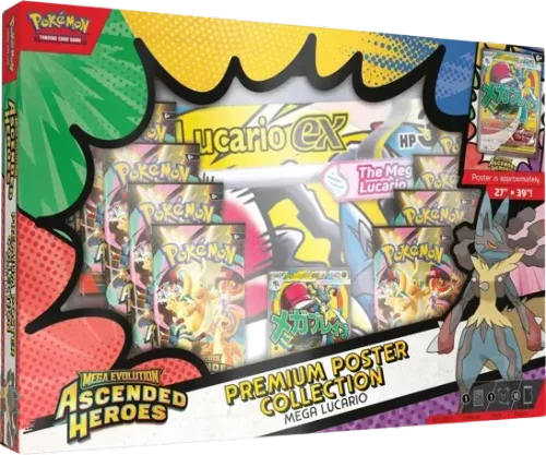 Ascended Heroes: Mega Lucario Premium Poster Collection