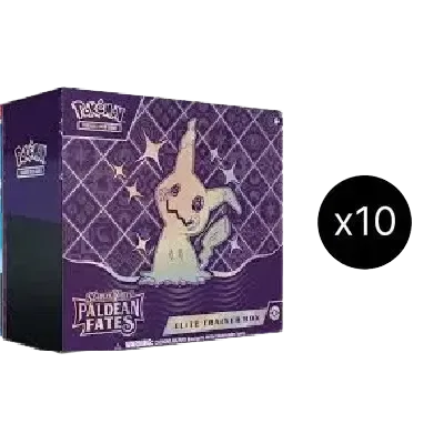 Paldean Fates 10 Elite Trainer Box Case