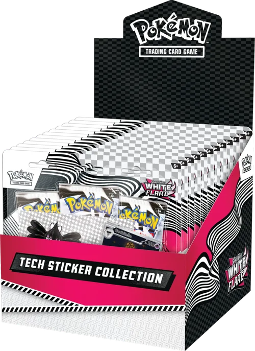 White Flare: Tech Sticker Collection Display