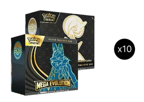 Mega Evolution 10 Elite Trainer Box Case