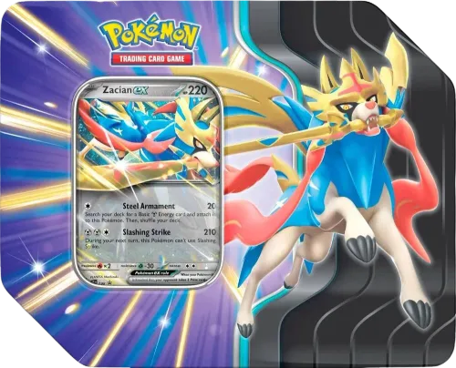 Slashing Legends Tins: Zacian ex Tin (US Version)