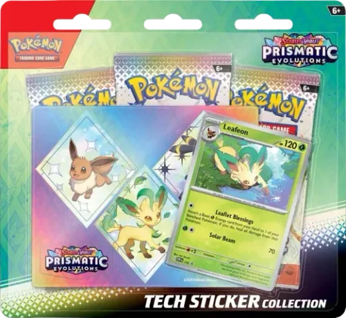 Prismatic Evolutions: Leafeon Tech Sticker Collection