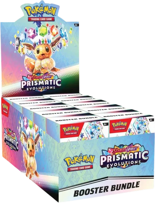 Prismatic Evolutions Booster Bundle Display