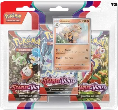 Scarlet & Violet: Arcanine 3-Pack Blister