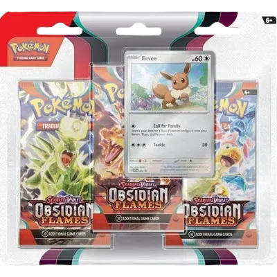Obsidian Flames: Eevee 3-Pack Blister