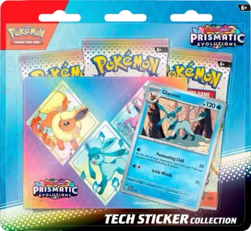 Prismatic Evolutions: Glaceon Tech Sticker Collection