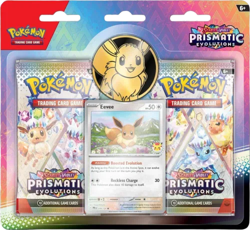 Prismatic Evolutions: Pokémon Day 2025 Eevee 2-Pack Blister