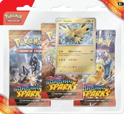 Surging Sparks: Zapdos 3-Pack Blister
