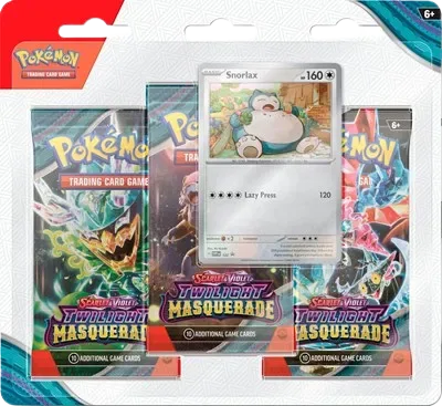 Twilight Masquerade: Snorlax 3-Pack Blister