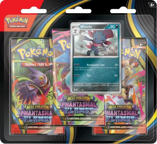 Phantasmal Flames: Weavile 3-Pack Blister