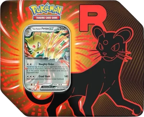 Team Rocket Tins: Team Rocket's Persian ex Tin (US Version)