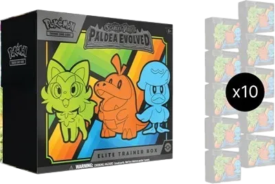 Paldea Evolved 10 Elite Trainer Box Case