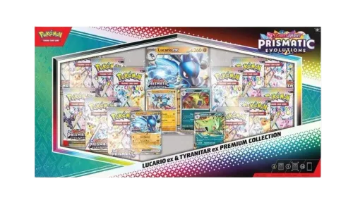 Prismatic Evolutions: Lucario ex & Tyranitar ex Premium Collection