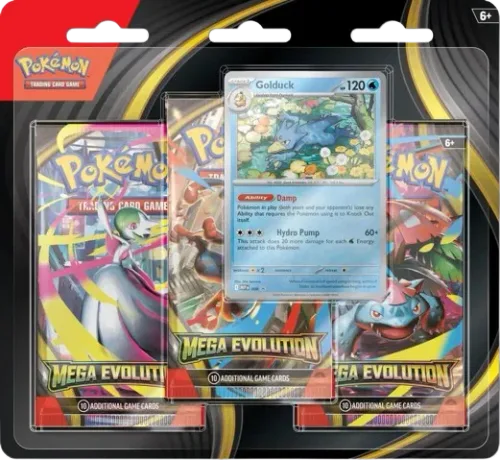 Mega Evolution: Golduck 3-Pack Blister