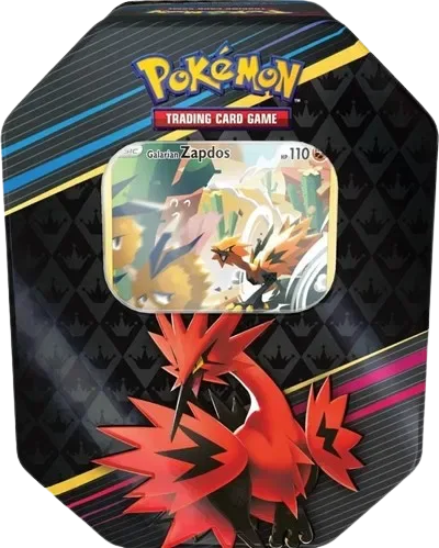 Crown Zenith: Galarian Zapdos Tin