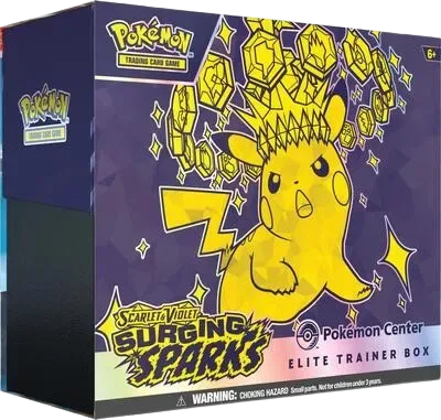 Surging Sparks Pokémon Center Elite Trainer Box