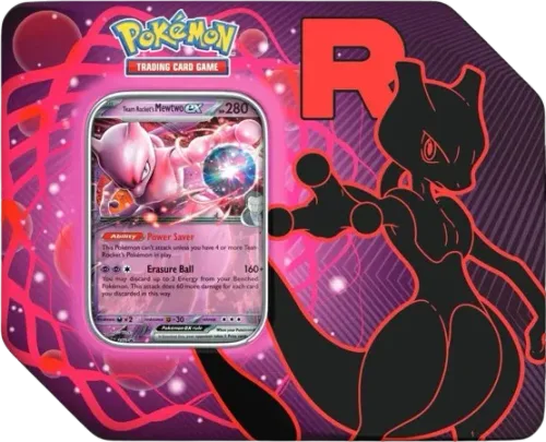 Team Rocket Tins: Team Rocket's Mewtwo ex Tin (US Version)