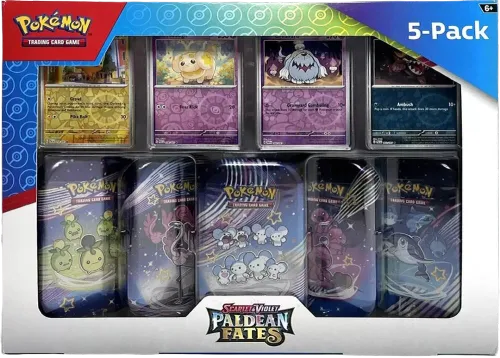 Paldean Fates: Costco 5-Pack Mini Tin Bundle
