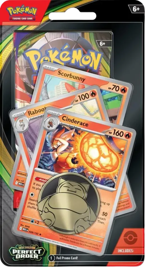 Perfect Order: Cinderace Premium Checklane Blister