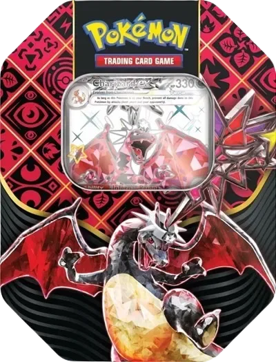 Paldean Fates: Tera Charizard ex Tin