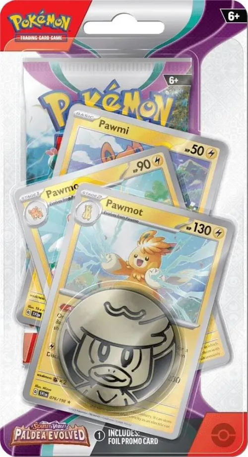 Paldea Evolved: Pawmot Premium Checklane Blister